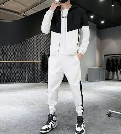 Men’s Casual Hooded Joggers Sportswear Set