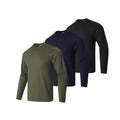 Facitisu 3-Pack Men’s Long Sleeve Workout T-Shirts