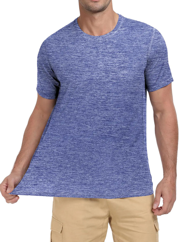 QIVICIMA Men's Breathable Mesh Workout T-Shirt XXL