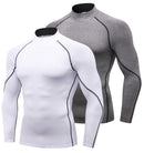 2 Pack Men’s Long Sleeve Compression Shirts